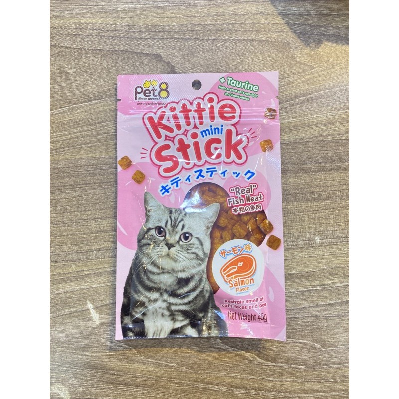 [Mã 55FMCGSALE1 giảm 10% tối đa 40K đơn 250K] Pet8 snack mèo kittie mini stick 45g bánh thưởng ăn vặt cho mèo