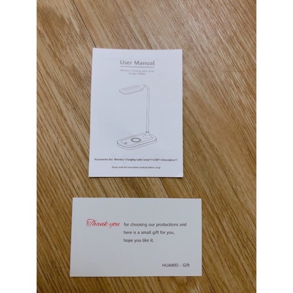 Chính hãng new seal- Huawei gift-Đèn để bàn có chức năng sạc không dây-bảo hành 1 tháng