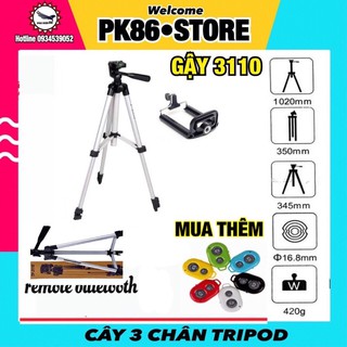 Mua Tripod điện thoại   giá đỡ  gậy chụp ảnh 3 chân  cây chụp hình tự sướng  selfie kết hợp remote bluetooth TF 3110