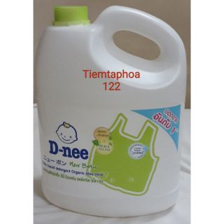 Q11 Nước giặt Dnee organic xanh lá 3L mẫu mới