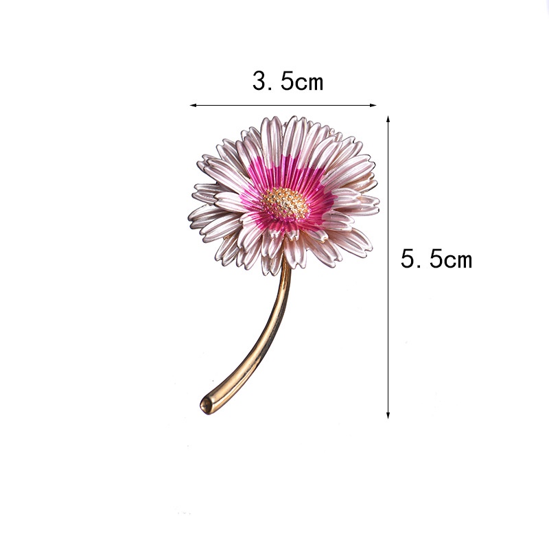 Ghim CàI ÁO HìNh Hoa HướNg Dương ĐíNh Kim Cương Giả ThờI Trang Cho Nữ