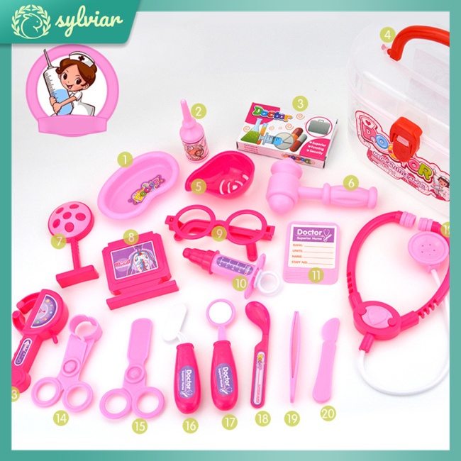 Bộ 20 Món Đồ Chơi Bác Sĩ Cho Bé