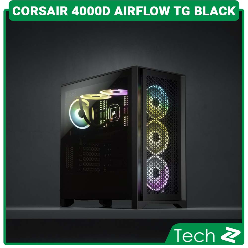 Vỏ Case Corsair 4000D Airflow TG Black