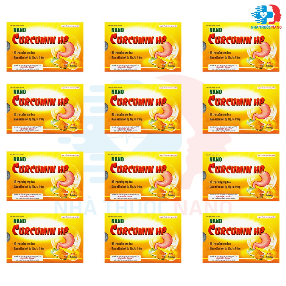 Nano Curcumin HP Học Viên Quân Y - Hỗ Trợ Bệnh Đau Dạ Dày