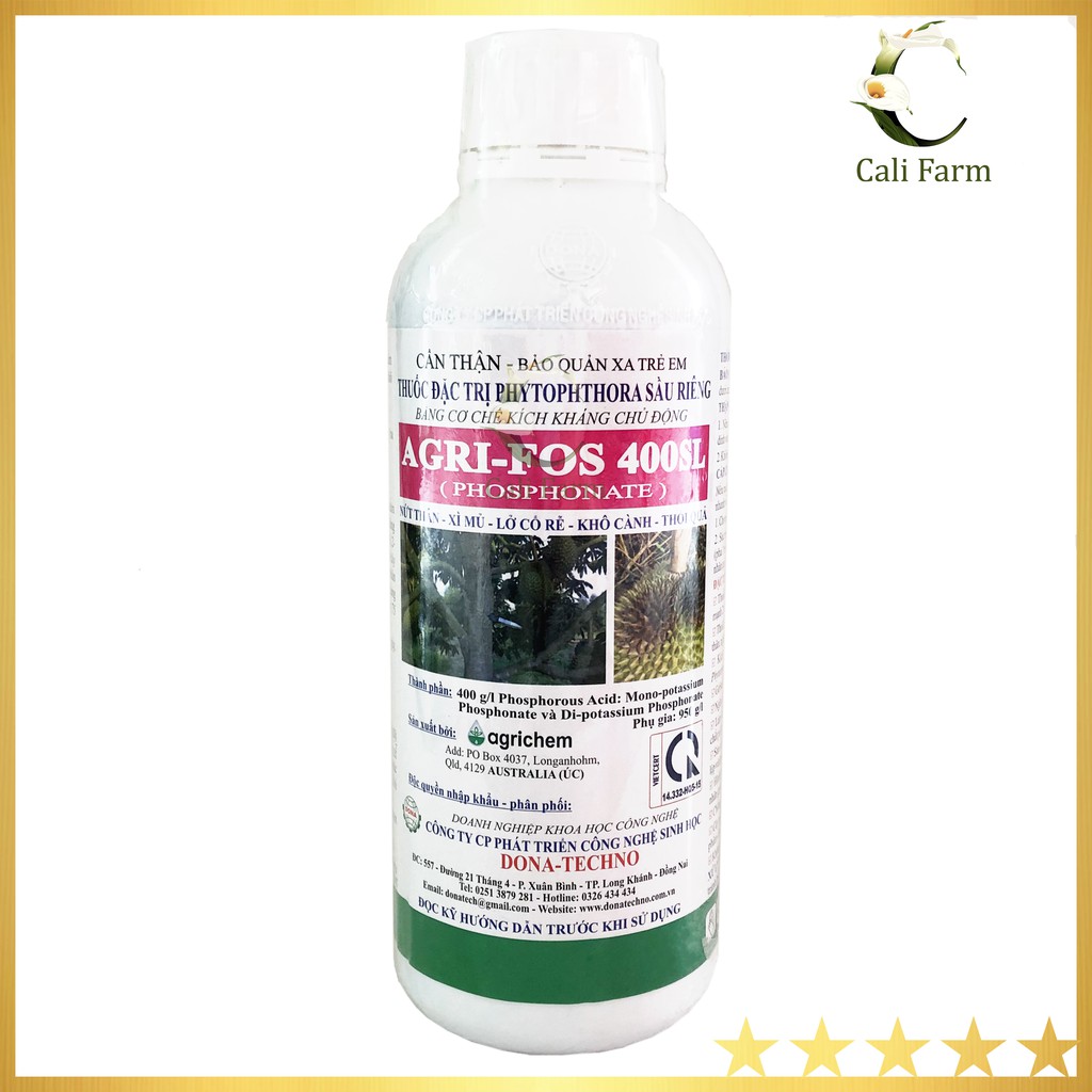 Thuốc trừ bệnh AGRIFOS 400 (chai 1Lít) đặc trị nấm Phytophthora