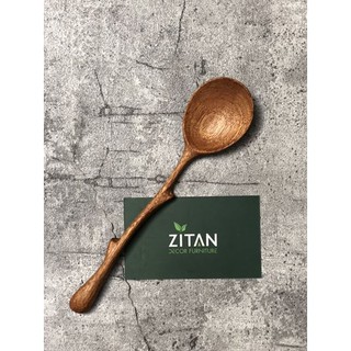 Thìa gỗ hoa hồng loại muỗng tròn