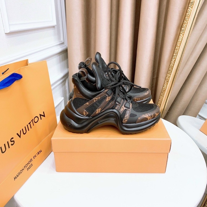 Giày LV. đen hàng 1:1 chất lượng ( full phụ kiện + freeship )