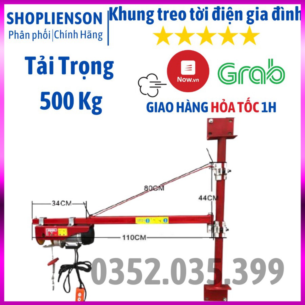 Khung treo tời điện gia đình 500kg Liên Sơn Kho Miền Nam