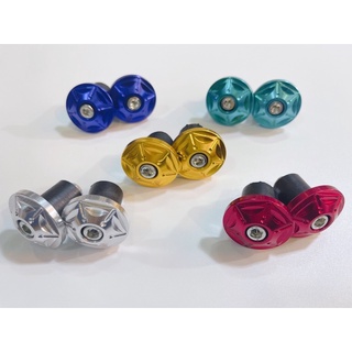 Cặp gù nhôm cnc kèm cao su, ốc tán phù hợp nhiều dòng xe Honda Yamaha