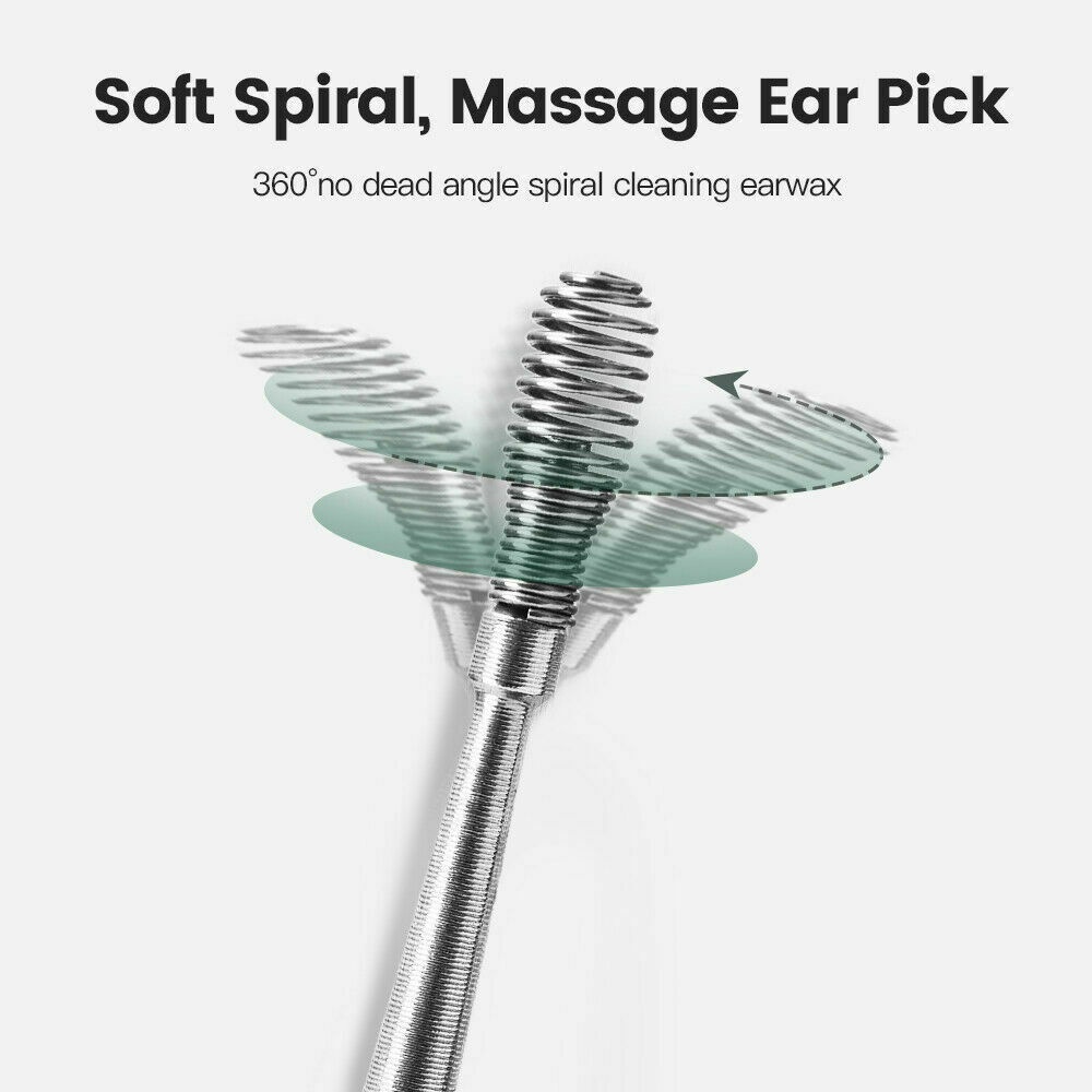 Set 6 Dụng Cụ Lấy Ráy Tai Hai Đầu Bằng Thép Không Gỉ Chuyên Nghiệp