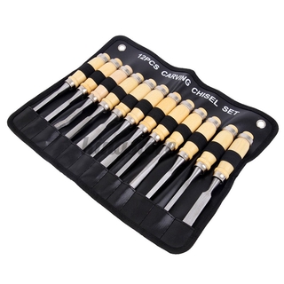 Set 12 Dụng Cụ Chạm Khắc Gỗ Cao Cấp