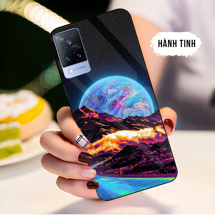 Ốp Lưng VIVO V20, V21 5G, Y21, Y21S Mặt kính cường lực cao cấp, sáng bóng, chất lượng