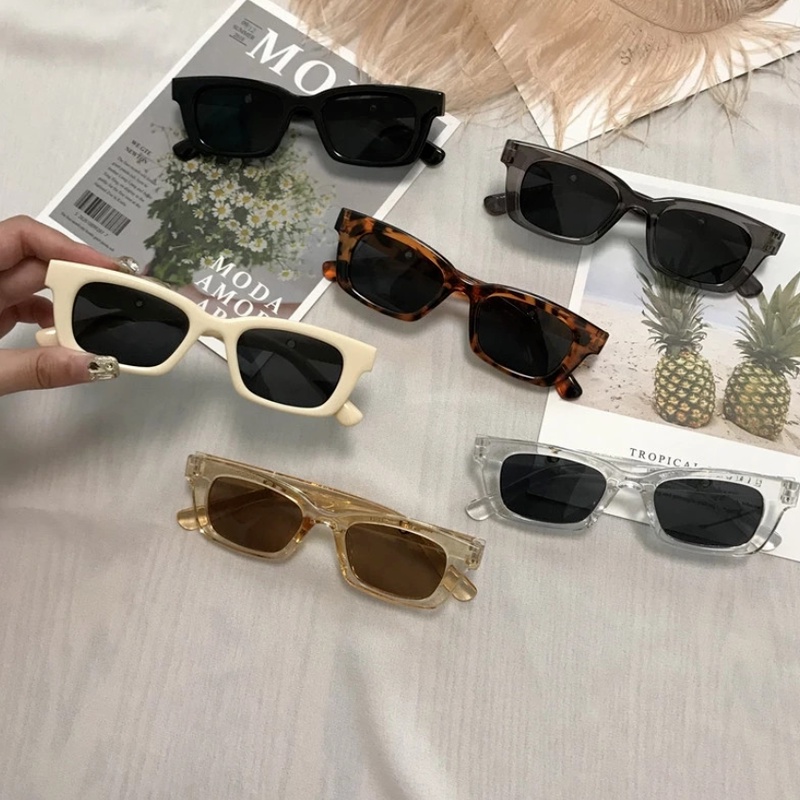 Kính mát gọng dáng vuông lớn chống tia UV kiểu dáng thời trang phong cách Hàn Quốc cho nam và nữ