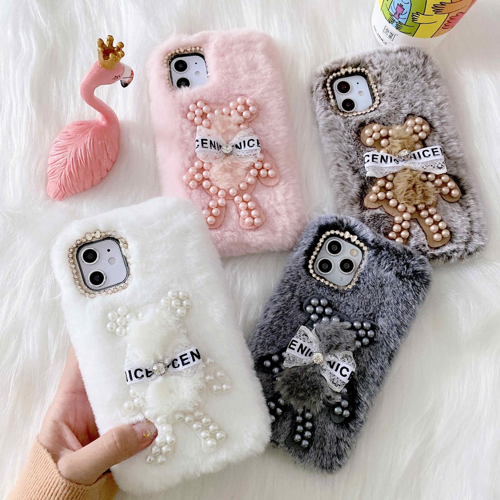 Ốp Lưng Điện Thoại Phối Lông Thời Trang Dành Cho Iphone 11 Pro Xs Max Xr X Iphone 7 6 6s 7 8 Plus | BigBuy360 - bigbuy360.vn