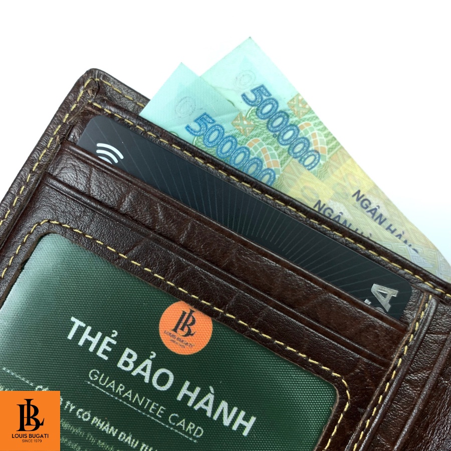 Ví da nam cao cấp thương hiệu LOUIS BUGATI VME16 ví cầm tay nam