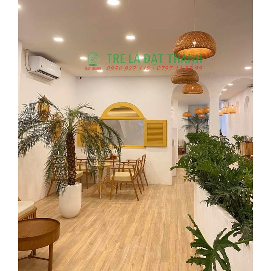 ĐÈN MÂY TRE ĐAN TREO TRẦN: NÓN 2 LỚP