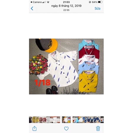 Áo sơ mi dài tay bé trai,chất cotton đẹp, mát, cực co dãn, còn đủ màu như hình