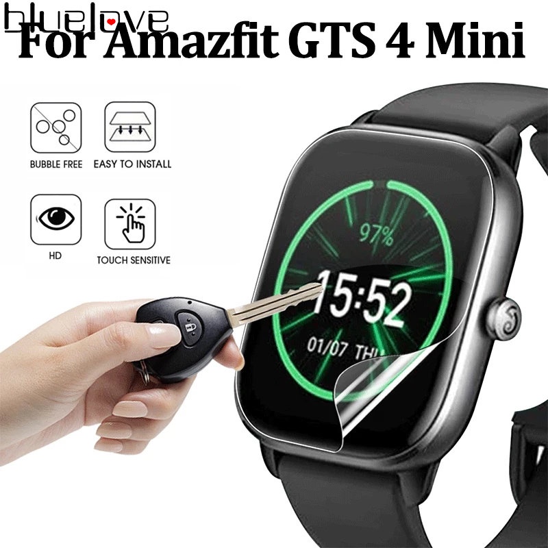 Miếng Dán Màn Hình Cong Bằng TPU Dẻo Trong Suốt HD Chống Trầy Cho Huami Amazfit GTS 4 mini