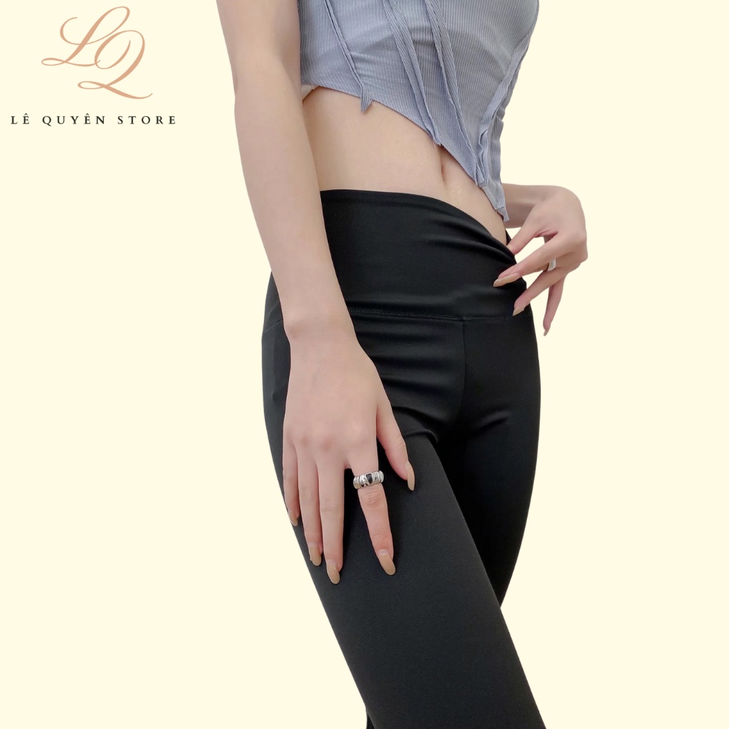 Quần legging ôm ống loe dáng dài