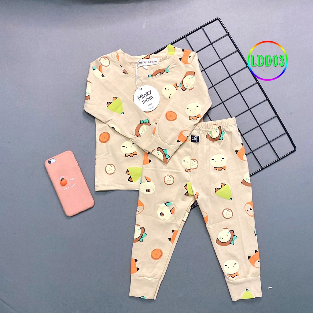 Bộ Dài Tay Cho Bé LDD03 Đồ Bộ Thun Lạnh Cao Cấp Mềm Mịn Thoáng Mát Hàng Chuẩn Loại 1 MINKY MOM Dễ Chịu, Thoải Mái Cho Bé