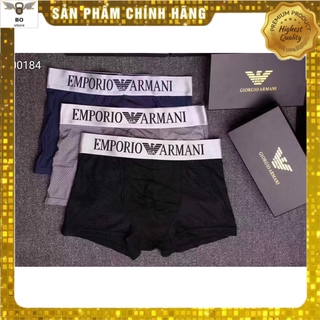 [ Free Ship ] Quần Lót Nam , Quần Sịp Đùi Boxer Thông Hơi Chất Mát EMA001