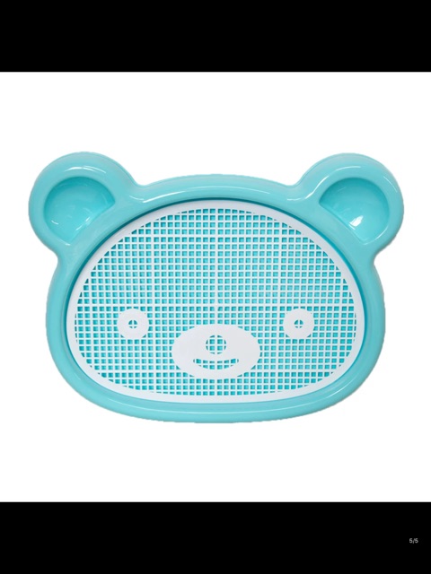 Khay vệ sinh mặt gấu cho thú cưng