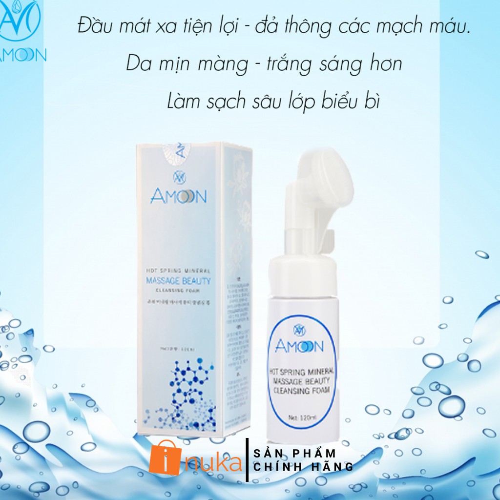 [Hàng Hàn Quốc] Sữa Rửa Mặt Đầu Cọ Tạo Bọt Y Học Amoon (120ml) | BigBuy360 - bigbuy360.vn