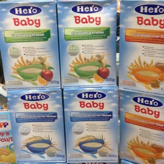 Bột ăn dặm Hero Baby có 3 vị (hoa quả, mật ong, kem gạo) 300g