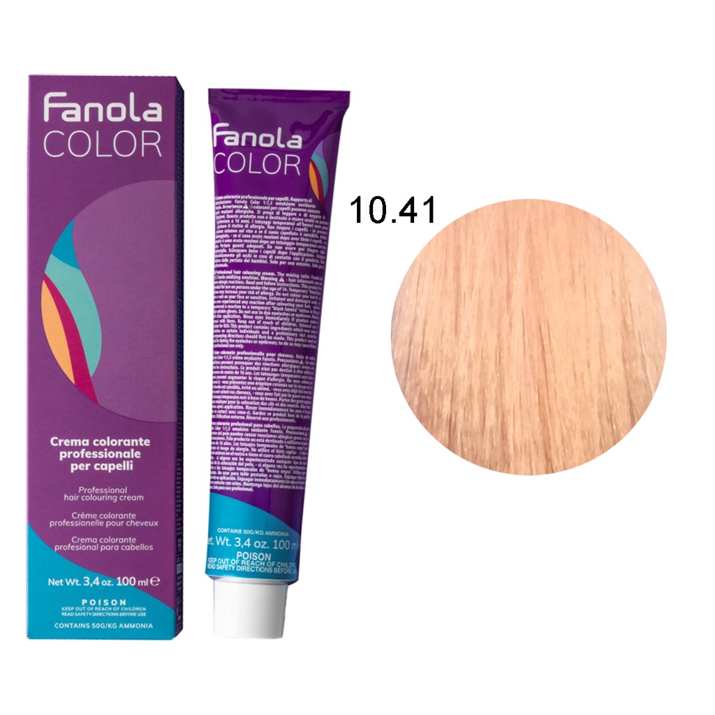 Màu nhuộm Fanola Super 10 100ml + Oxy 100ml + Chén cọ nhuộm I Made In Italia