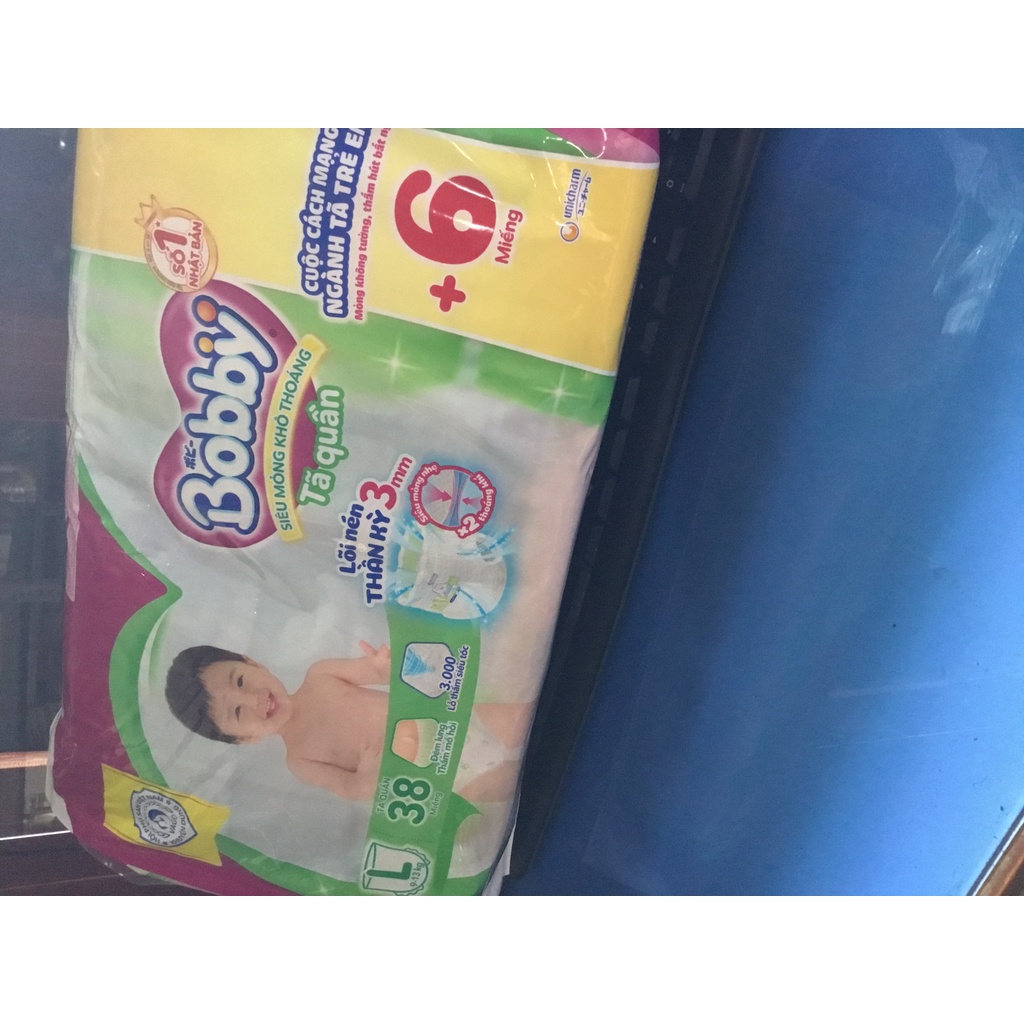 Tã quần Bobby L38 Tặng thêm 6 miếng - Date luôn mới