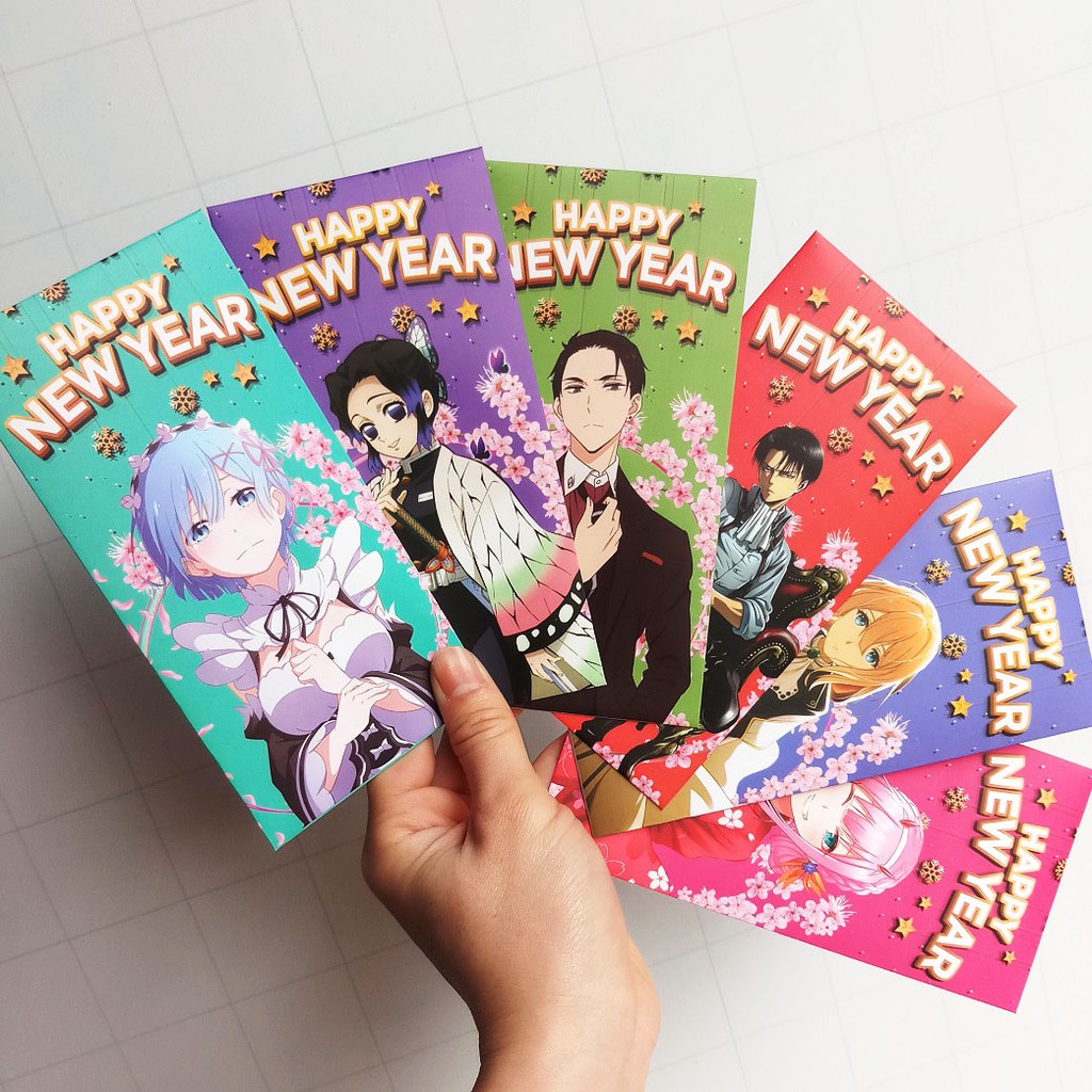 Set 6 Bao Lì Xì Anime