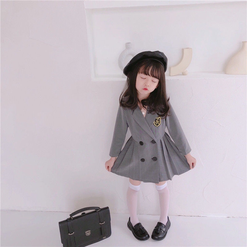 Đầm Xòe Tay Dài Cho Bé 1-6 Tuổi