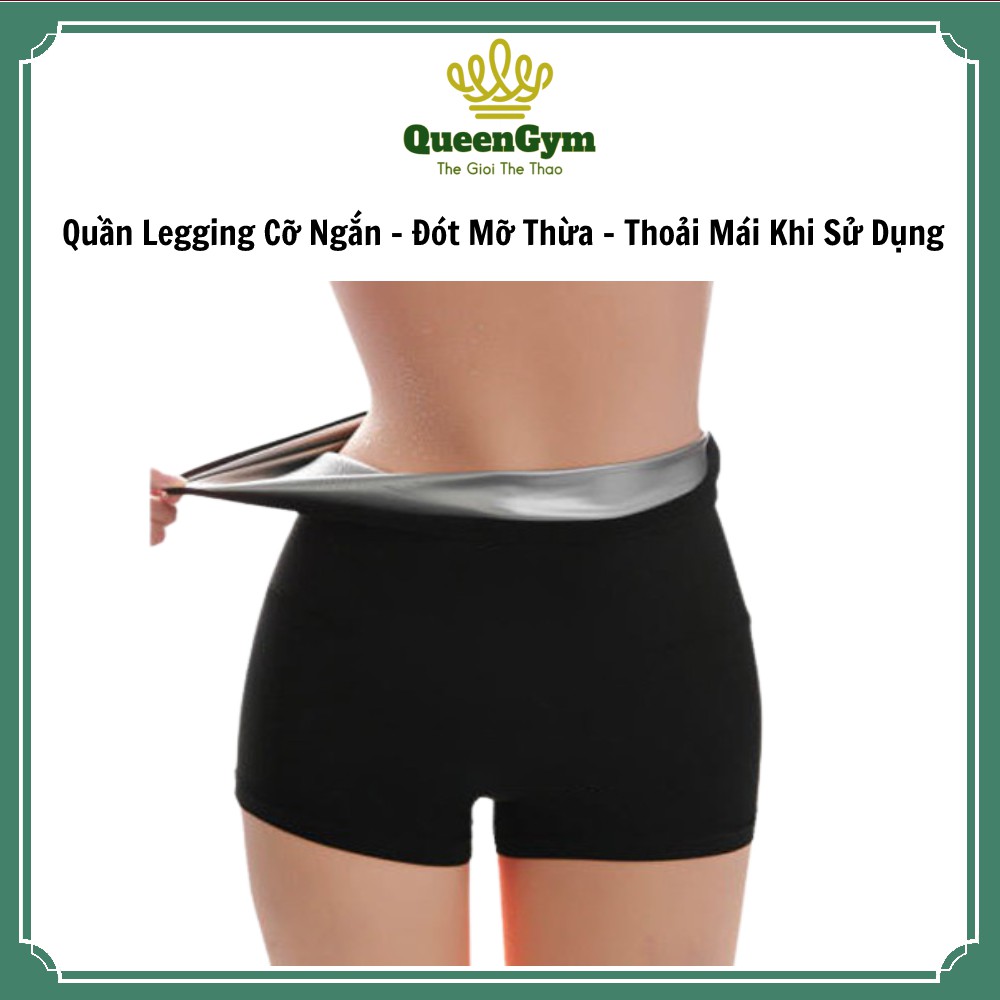 🌺HOT SALE 🌺 Quần Legging Cỡ Ngắn Đa Năng QueenGym Tan Mỡ Bụng Giảm Eo Thon Định Hình Nâng Mông Co Giãn Tốt