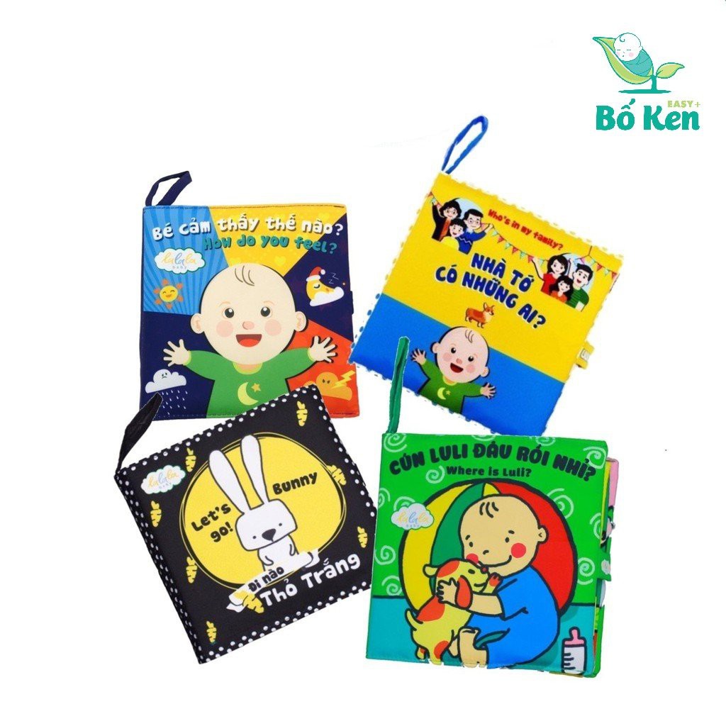 Bộ Sách vải Lalala baby Song Ngữ Bé Yêu Thích Nhất [Tủ Sách Shop Bố Ken]