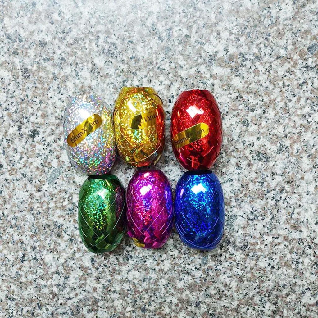 Cuộn Dây Ruy Băng Màu Laser Dùng Gói Quà Giáng Sinh / Sinh Nhật DIY