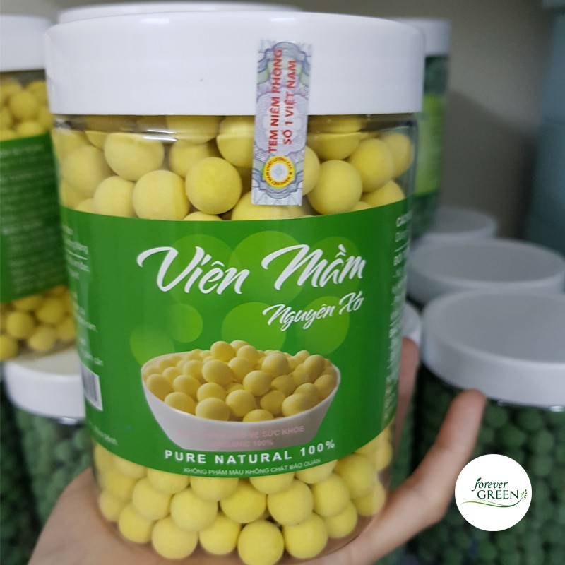 500gr viên mầm đậu nành nguyên xơ cao cấp tăng vòng 1, đẹp da, cân bằng nội tiết tố nữ có giấy chứng nhận ATTP FG938A