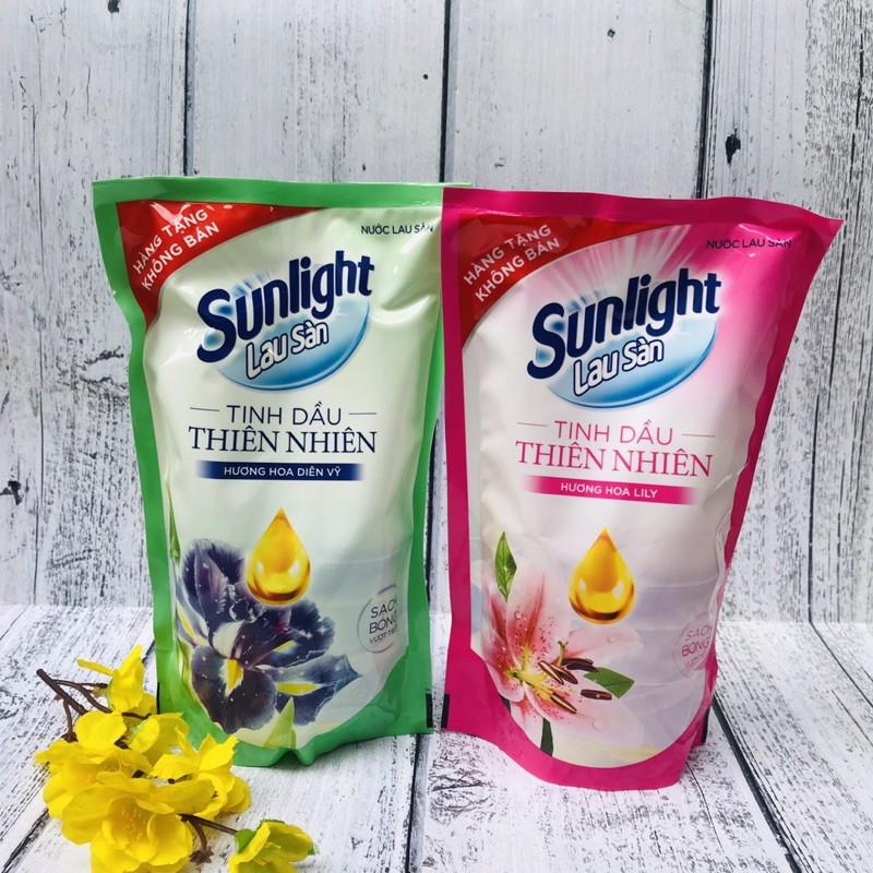 Nước Lau Sàn Sunlight Thiên Nhiên Chiết Xuất Chanh Yuzu & Tinh Dầu Sả 700G / Diên Vỹ 550G / Lily 550g