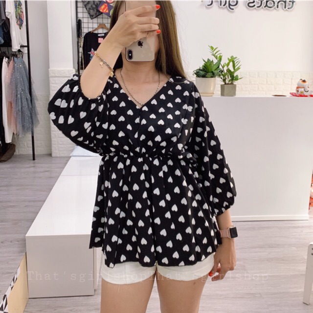 Áo tim cánh dơi tay lỡ