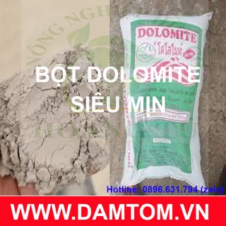Vôi dolomite xử lý nước nuôi ốc bươu đen, tôm, cá - gói 1kg