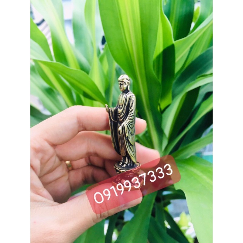 Tượng đồng phật thích ca đứng ( cao 7 cm )