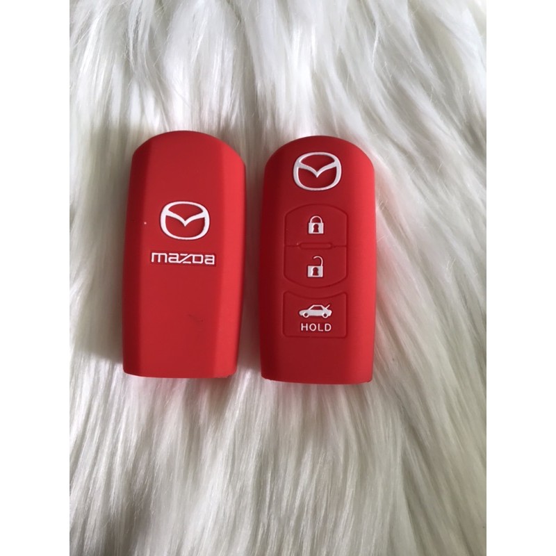Bao silicone /Ốp Nhựa TPU  bảo vệ chìa khoá Smartkey Mazda mẫu khoá 3 nút