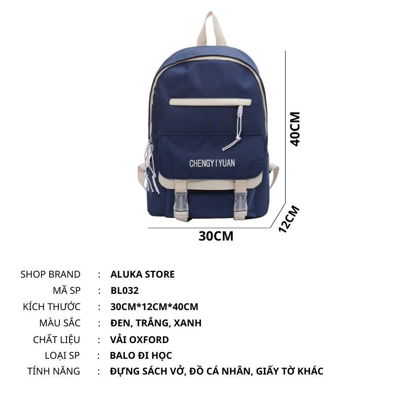 Balo nữ dễ thương đẹp đi học du lịch thời trang cá tính cute vải oxford OLUKA STORE  BL032