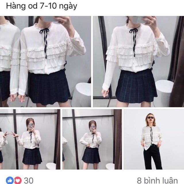Thanh lí áo zara mặc 1 lần