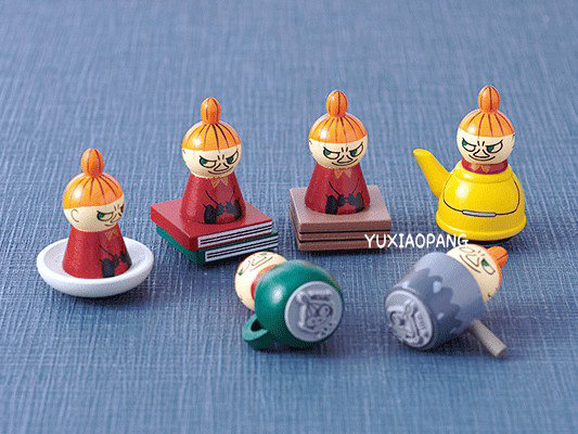 MOOMIN Con Dấu Chất Liệu Gỗ Phiên Bản Giới Hạn Phong Cách Châu Âu