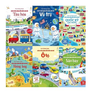 Sách - Combo 6 cuốn - Sách dán hình đầu đời cho bé
