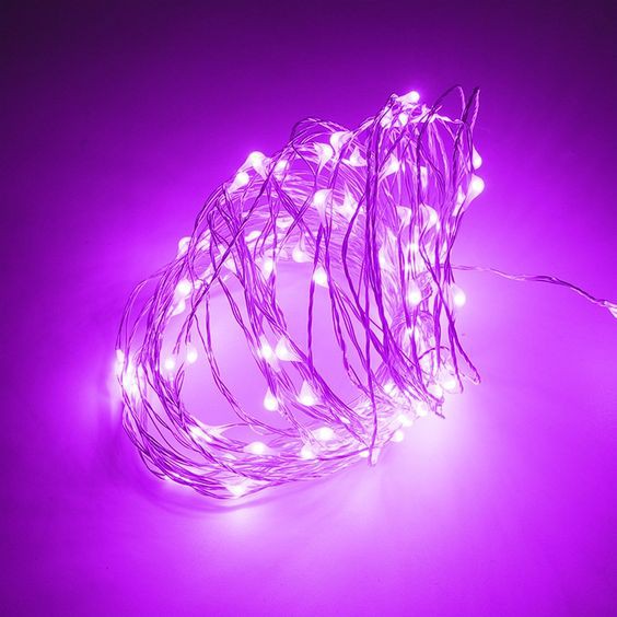 Dây đèn LED trang trí đom đóm, fairy light trắng, vàng, bốn màu sợi mỏng dùng pin AAA