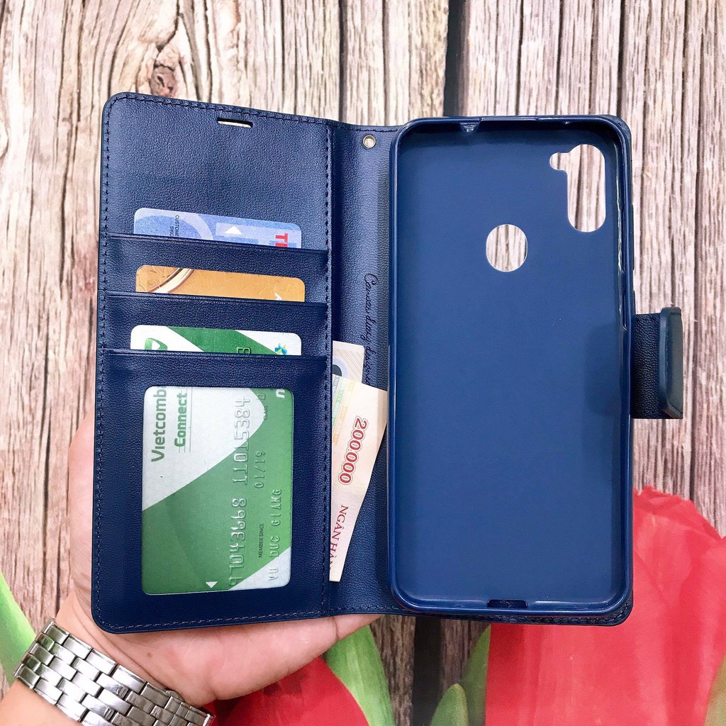 Bao da dạng ví Samsung Galaxy A11/ M11 hiệu hanman cao cấp