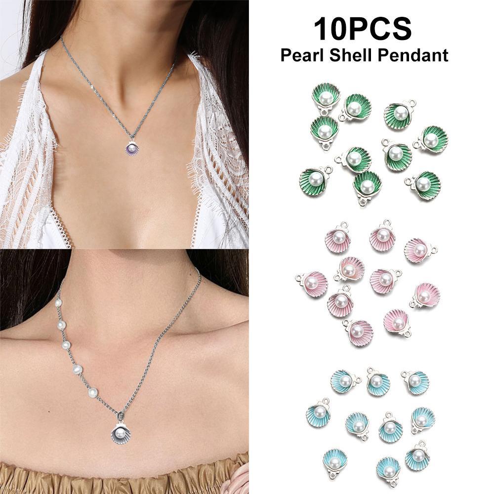 EUCA Set 10 Mặt Vòng cổ Hình Vỏ Sò