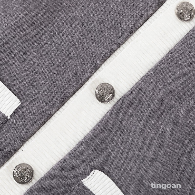 Áo khoác len cardigan xám tingoan SWEETEST CARDIGAN/GR FREESIZE | BigBuy360 - bigbuy360.vn