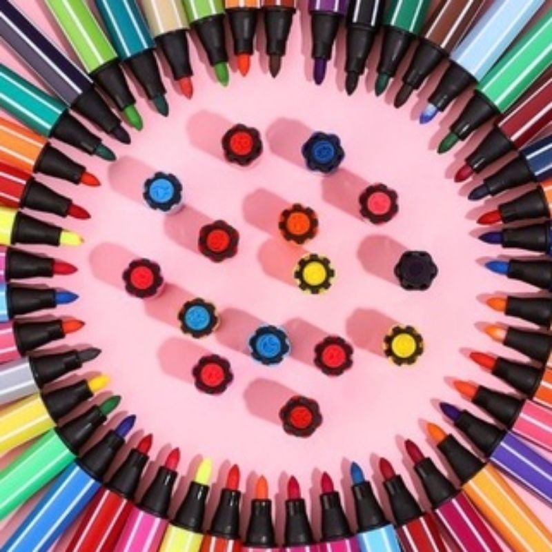 Bút tô màu cho bé 12 màu bút lông